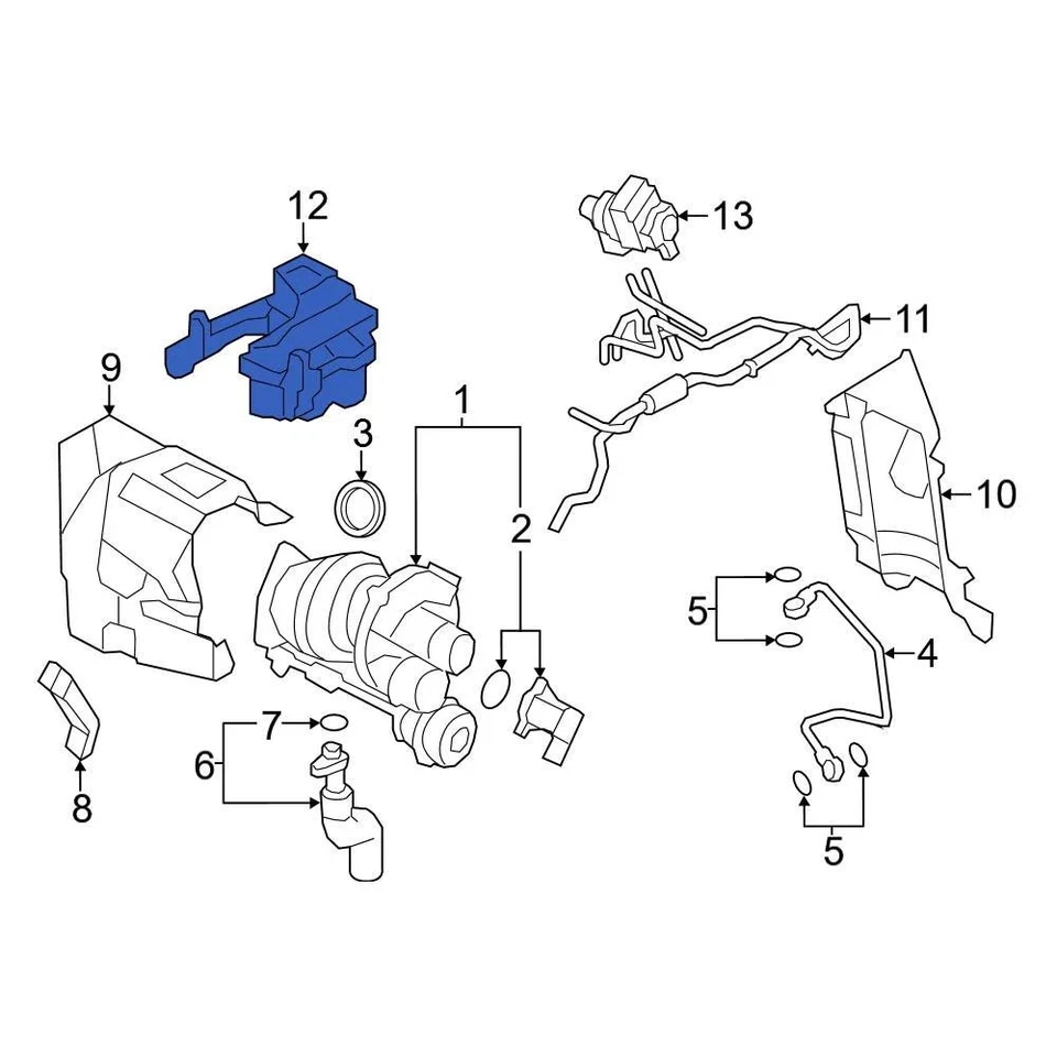 For Mini Cooper 2007-2015 Mini 11657560916 Engine Vacuum Reservoir Foto 1 de 3