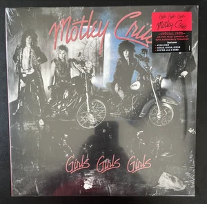 MOTLEY CRUE GIRLS GIRLS GIRLS VINYL LP 40TH ANNIVERSARY IMPORT NEW SEALED MINT - Imagen 1 de 2