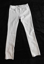 Henry & Belle Solid White Ideal Straight Leg Jeans - Size 25