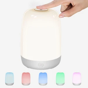 Novostella RGB LED Nachtlicht Geschenk Kinder Lampe Dimmbar Berührungssteuerung