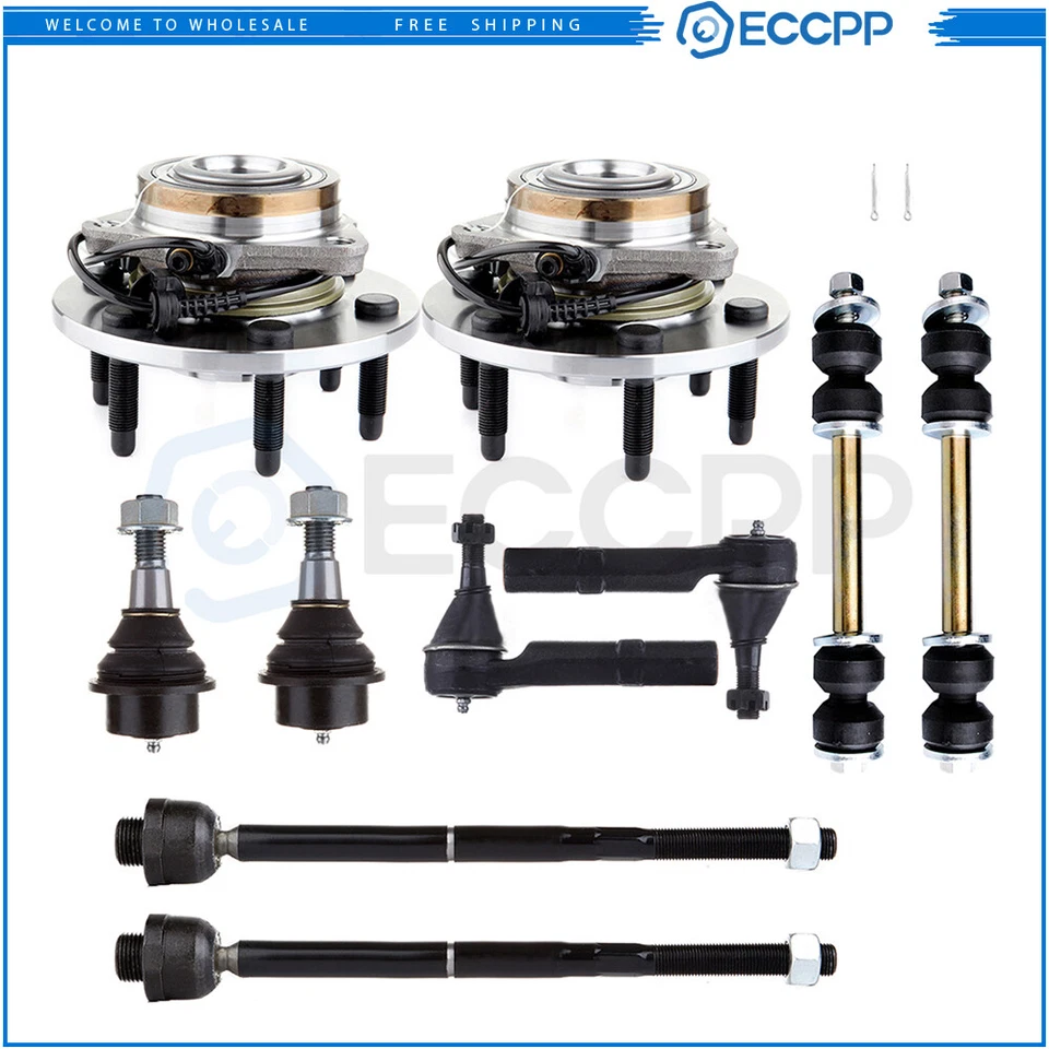 Barra estabilizadora de extremo de barra de amarre delantera con cojinete de cubo de rueda para Chevrolet Tahoe 2007-2014 Foto 1 de 4