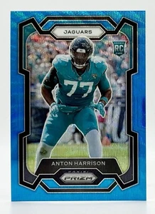 2023 Panini Prizm Blue Wave Prizm #347 Anton Harrison RC 102/199 Jaguars - Picture 1 of 2