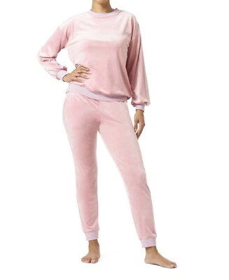 Conjunto de pijama de terciopelo para mujer HUE Wearever You're - Zephyr talla XL Foto 1 de 4