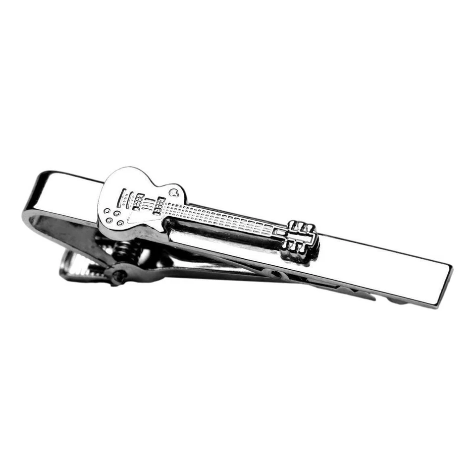 Les Paul Guitar Silver-plated Tie Bar/Clip/Slide - Image 1 of 1