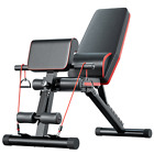 6-in-1 Weight Bench Adjustable Commercial Home Sit-up Fitness Flat Gym Exercise