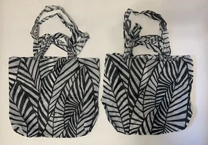 TWO IKEA SKYNKE 15"H X 17"W REUSABLE WATERPROOF SHOPPING BAG  WITH POCKET NEW - Picture 1 of 11