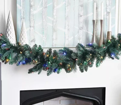 Bethlehem Lights 72" Overlit Garland w/ Color Flip LEDs Blue Spruce H261865 - Image 1 of 2