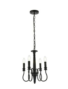 Chandelier Pendant 4 Light Fixture Foyer Dining Room Kitchen Island Bedroom 14" - Picture 1 of 7