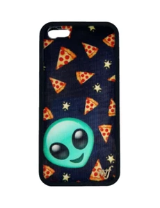 Wildflower Alien Pizza LE Hand-made Case for iPhone 5/5s, Black - Picture 1 of 9