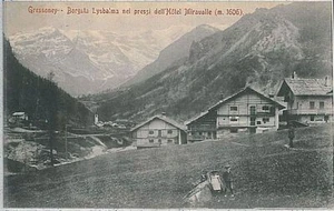CARTOLINA d'Epoca Val d'Aosta - Gressoney-Saint-Jean 1910 - Picture 1 of 1