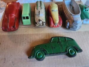 Lot Of 7 Vintage Toy Cars. 1930-1950. 