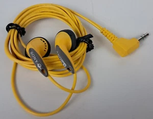 Sony Cuffie Sportive In-Ear 3.5mm Twin Turbo Fontopia Giallo Vintage MDR-E827S - Foto 1 di 6