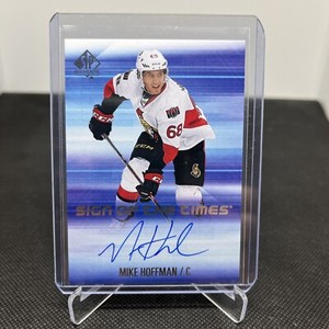 2015-16 SP Authentic Sign of the Times Mike Hoffman #SOTT-MH Auto
