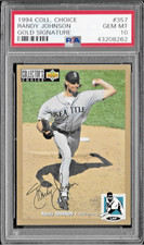 1994 COLLECTOR'S CHOICE GOLD SIGNATURE RANDY JOHNSON #357 PSA 10 GEM MINT POP 4