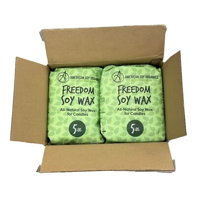 Freedom Soy Wax Beads for Candle Making - 10lbs Total American Soy Organics - Image 1 of 4