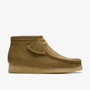 Clarks Originals Men's Wallabee Boots Dark Olive Leather 26180690 - Picture 1 of 6