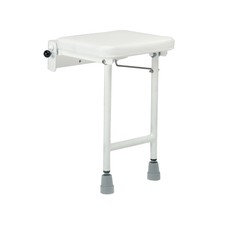 Denton Lift Up Padded Shower Seat with Adjustable Legs