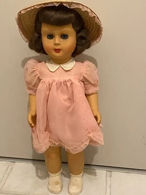 Antica Bambola ATHENA 50 Masera Piacenza Vintage Doll,celluloide,55 cm,parlante - Immagine 1 di 4