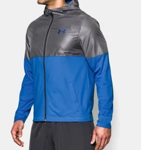 Under Armour UA Embossed LTWT Herren Hoodie Kapuzenjacke mit durchgehendem Reißverschluss Small neu mit Etikett - Bild 1 von 7