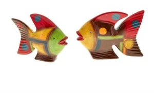 Fisch Skulptur handbemalte Keramik 12cm MAGU „SAMBA“ - Imagen 1 de 1