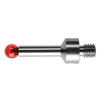 DANTECH CMM Touch Probe M4 Thread 3mm Ruby Ball Stainless Steel Stem L18.5mm A-5000-7549