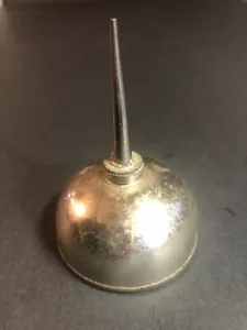 Vintage 2 3/4" H gerade Düse Daumenpumpe Ölkanne - Bild 1 von 5