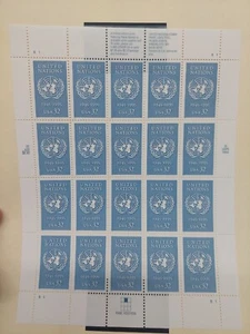 1994 United Nations 1945-1995 Sheet of 20 Stamps - Picture 1 of 2