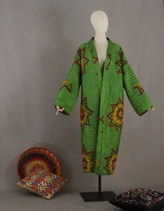 Ethnic hand-quilted embroidered suzani coat/Uzbek chapan/Boho unisex kaftan - Picture 1 of 8