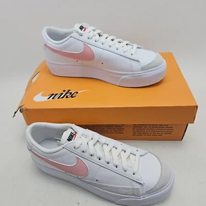 Nike Blazer Platform Low Womens 8.5 White Pink Glaze walking shoes US Size - Picture 1 of 18