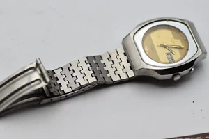 ORIENT VINTAGE WRISTWATCH MENS AUTOMATIC FROM SEVENTEES CRYSTAL #2 - Picture 1 of 5
