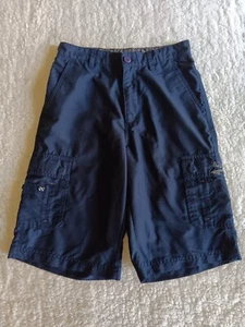 Quicksilver Boys Size 28 Navy Blue Cargo Shorts  - Picture 1 of 10