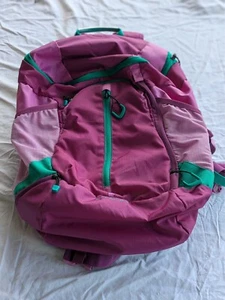Girls Hiking Camp Backpack Embark Purple Teal Padded Straps and Hip Belt Pockets - Picture 1 of 15