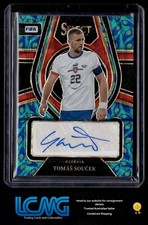 2022-23 Panini Select FIFA Soccer Peacock Prizm AUTO Tomas Soucek Czechia Card