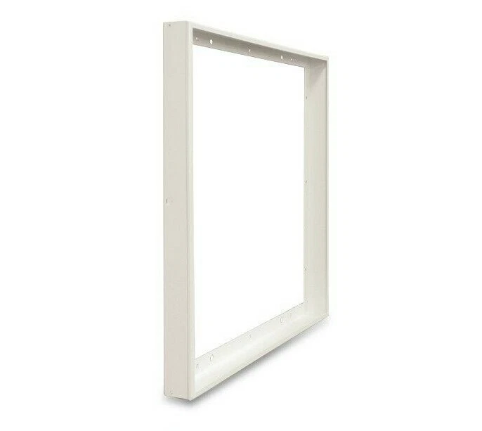 LUMILIFE Surface Mount Frame Kit 600x600 mm LED Panel Light Ceiling Aluminum White Finish