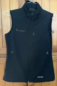 Marmot Weste Damen Small schwarz Houston Logo Full Zip ärmellos Softshell - Bild 1 von 8