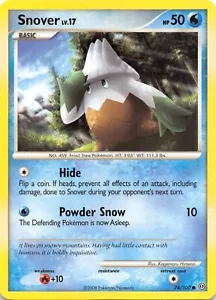 Tarjeta Pokémon SNOVER 74/100 - COMÚN NO HOLO - DP Stormfront - 2008 - casi nueva - Imagen 1 de 2
