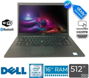 Dell Latitude 7490 14" Ekran dotykowy Intel i5-8350U 16GB RAM 512GB SSD Win 10 Pro - Zdjęcie 1 z 11