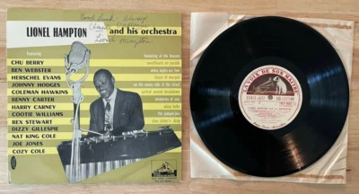 RARE FRENCH 10” LP LIONEL HAMPTON AND HIS ORCHESTRA SIGNED BY HIM!! - Image 1 of 3