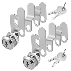 2Pcs Cabinet Lock with Keys, 5/8 Inch Keyed Alike Cabinet Cam Lock , Zinc All... - Picture 1 of 1