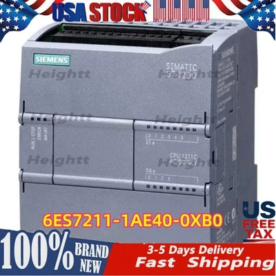 Novo Siemens 6ES7 211-1AE40-0XB0 SIMATIC S7-1200 CPU 1211C 6ES7211-1AE40-0XB0 - Imagem 1 de 4