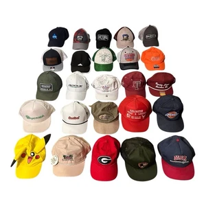 Lot of 25 Snapback Trucker Hats Sports Caps Promo Vintage Brands Reseller Bundle - Picture 1 of 24