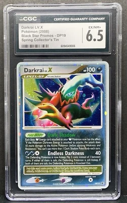 Pokemon 2008 Diamond & Pearl Darkrai LV.X DP19 Black Star Promo Holo - CGC 6,5 Foto 1 de 2