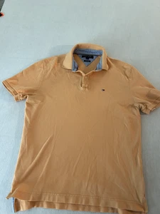 Polo uomo Tommy Hilfiger arancione manica corta preppy - taglia media - Foto 1 di 5