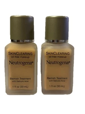 Neutrogena SkinClearing Oil-Free Makeup, Blemish Treatment, 60 Rose Cream 2 Pack - Image 1 of 4
