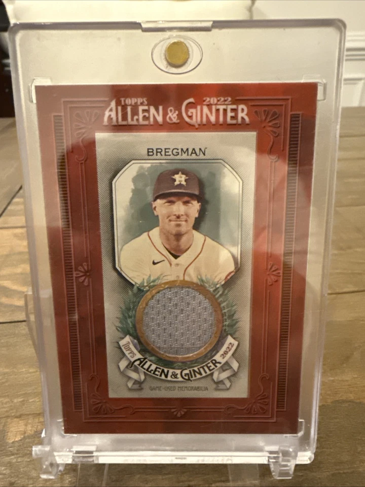 2022 Topps Allen & Ginter - Mini Framed Relics Alex Bregman #MFR-AB (MEM) - Image 1 of 2