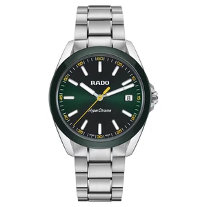 New Rado HyperChrome Green Dial Men's Watch R32280313 - Foto 1 di 7