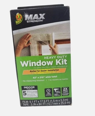 Duck MAX Strength Window Insulation Kl Kiit 62 In. x 210 In. Clear - Image 1 of 2