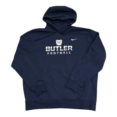 Nike Butler Bulldogs NCAA Football Blue Pullover Hoodie Sweatshirt Mens Large - Image 1 of 4