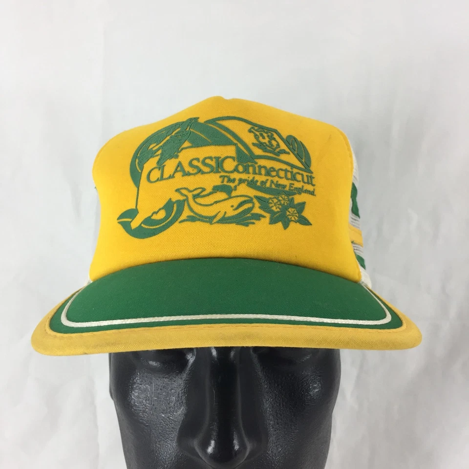 Clásico Connecticut El Orgullo de Nueva Inglaterra Tres Tiras Snapback Sombrero Ajustable Foto 1 de 4