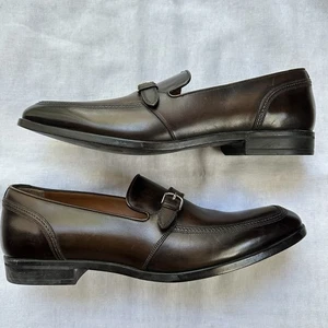 Herren Neu Bally $ 975 Lavoli Braun Leder Slipper Schnalle Halbschuhe Größe 10D - Bild 1 von 15